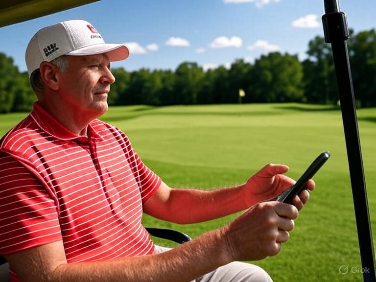 Ride around the course to review hole locations.